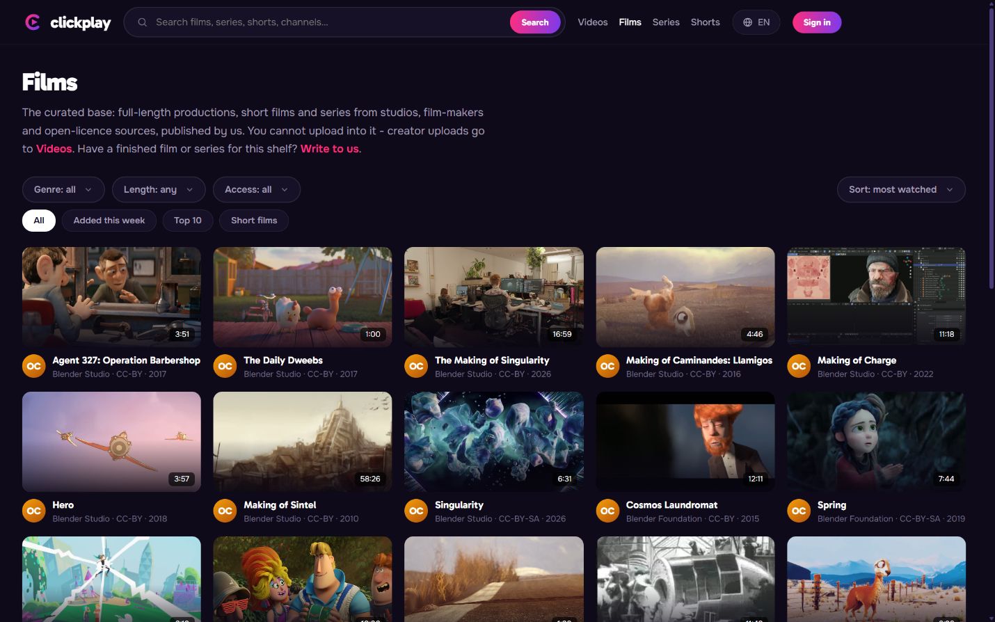 clickplay: Films