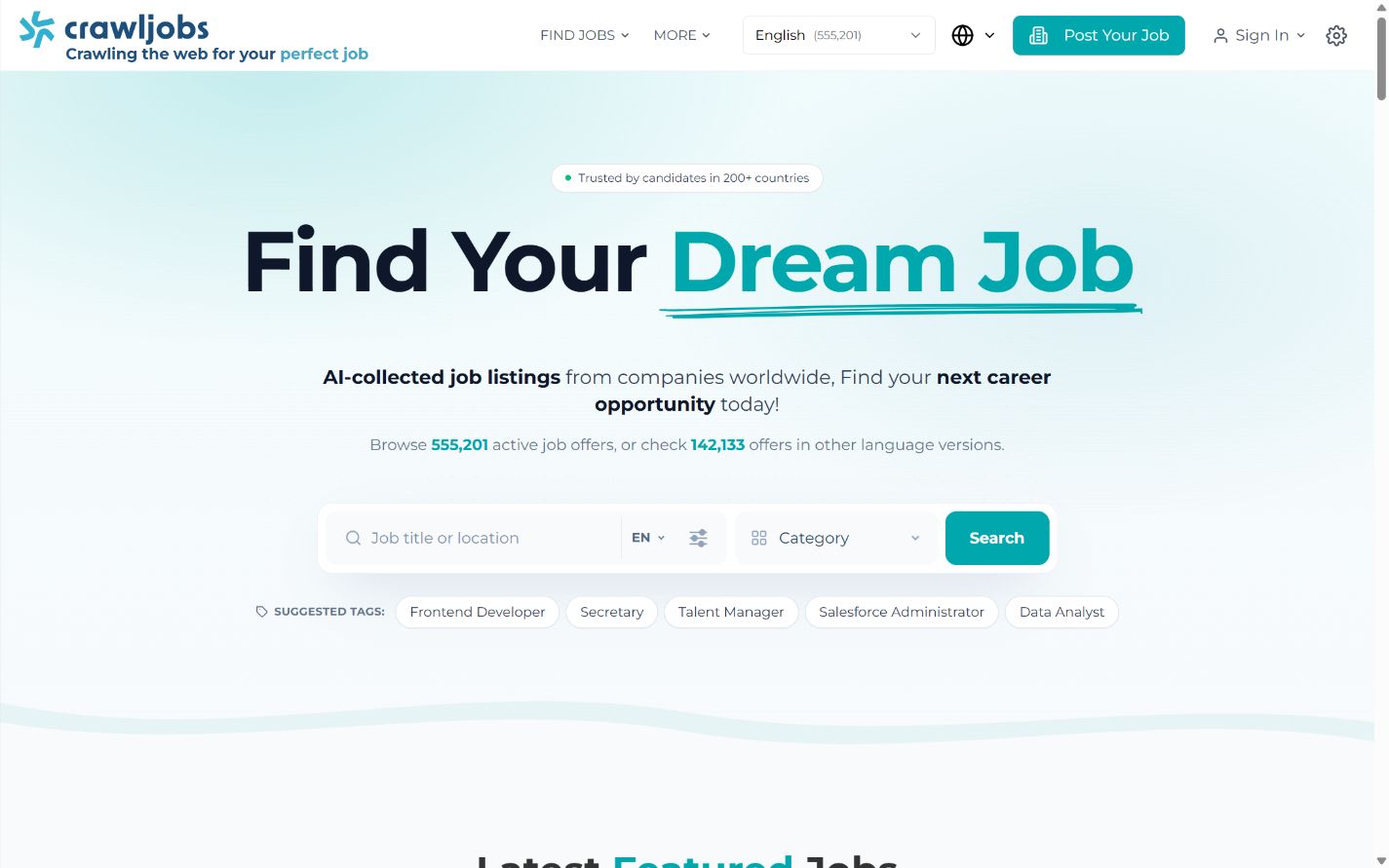 CrawlJobs.com: Homepage