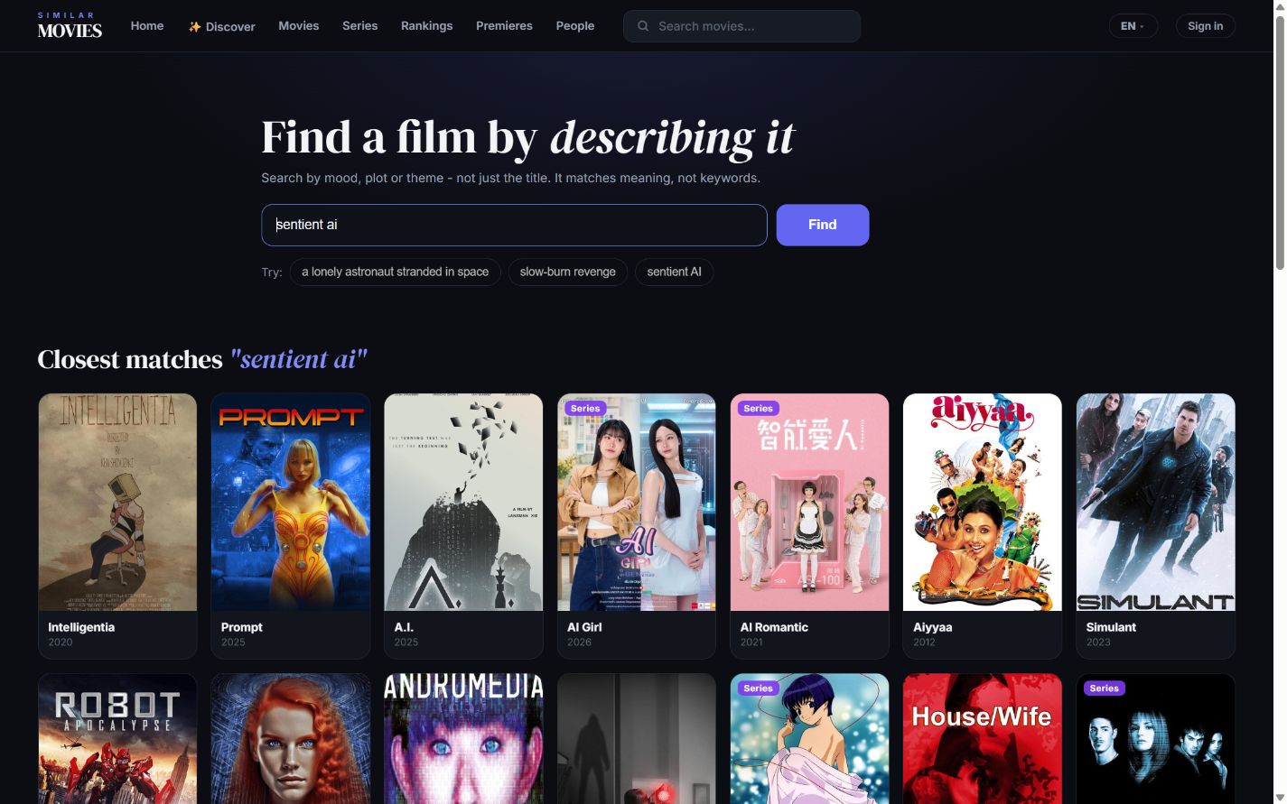 SimilarMovies.com: Discover films